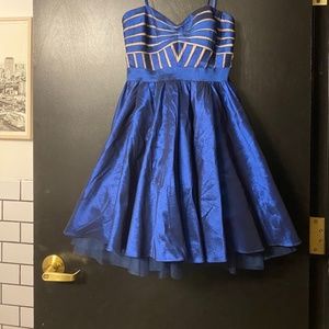 Aidan Mattox - Strapless Taffeta Cocktail Dress